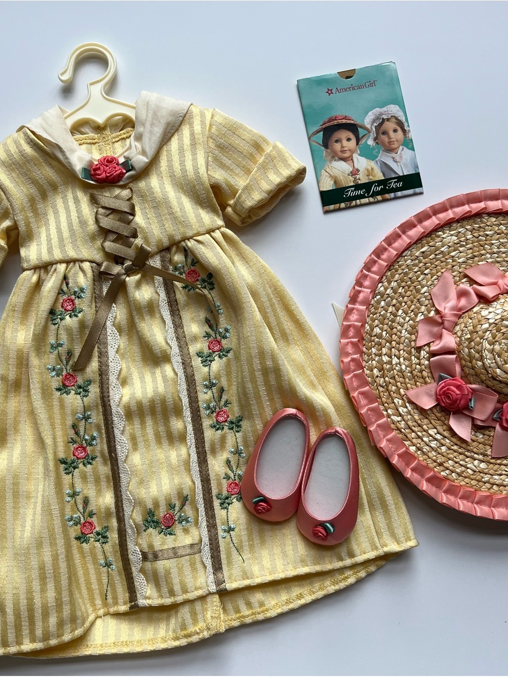 American Girl Felicity Tea Lesson Dress Complete EUC